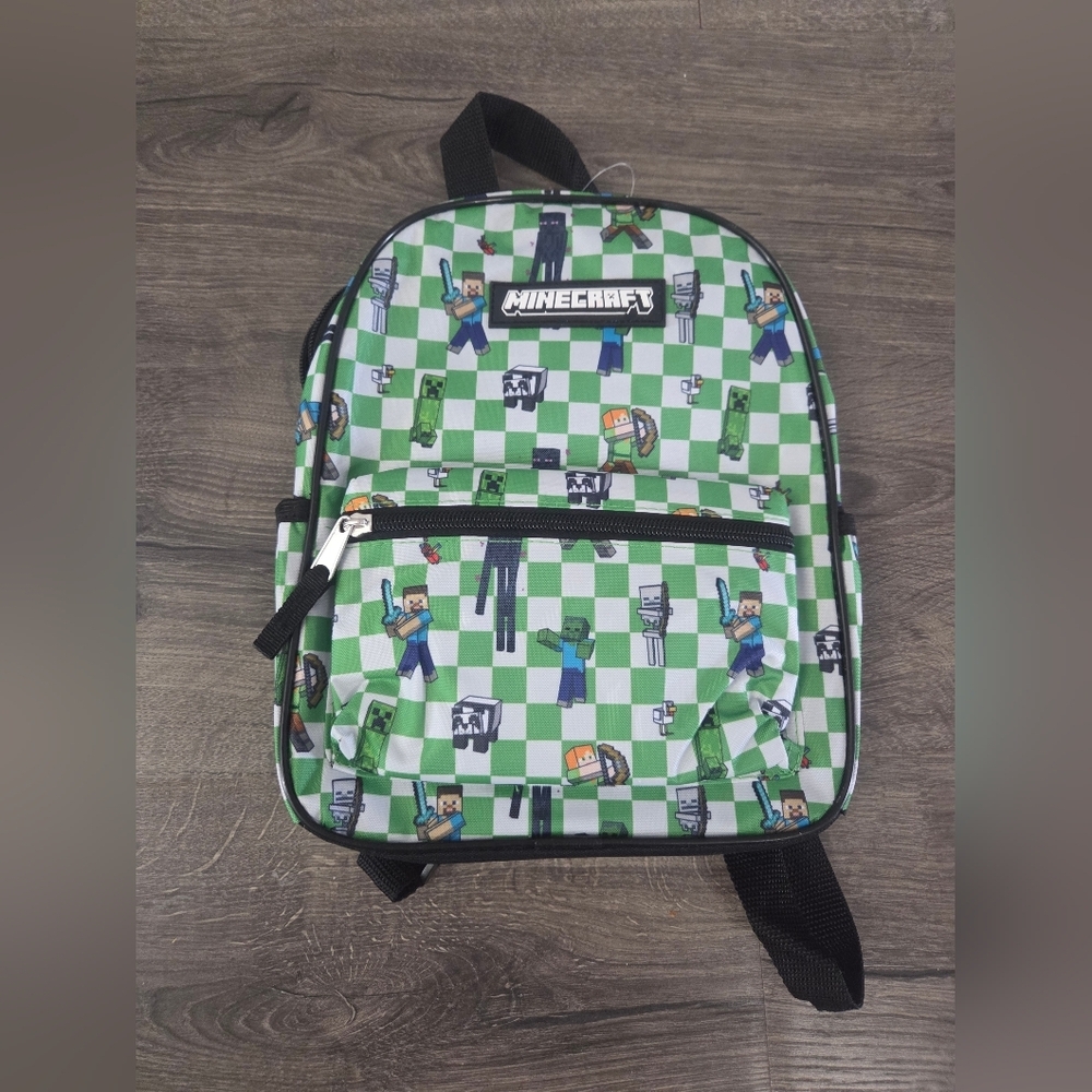 Minecraft Green Kids Backpack NEW